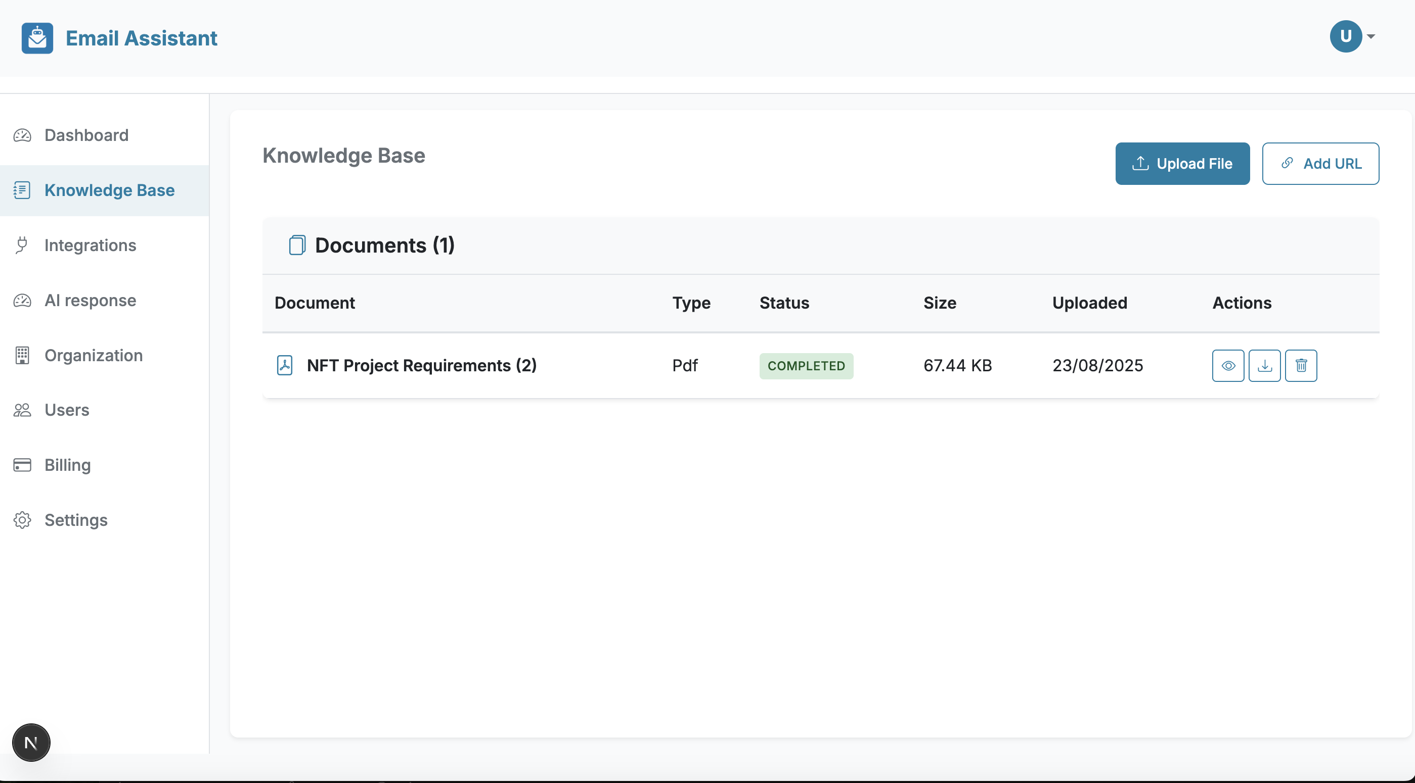 Knowledge Base View
